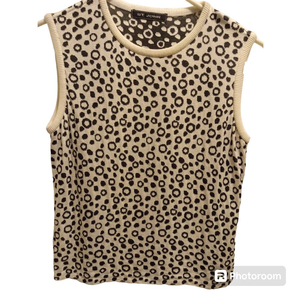 St. John sleeveless top